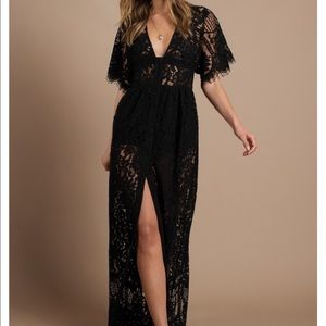 TOBI black corset maxi dress!